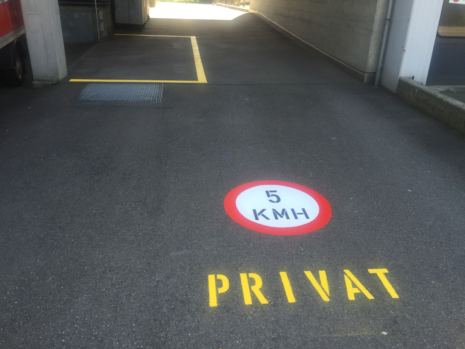 Parkplatz-Markierungen